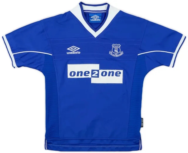 Umbro 1999-00 Everton Home Shirt - 9/10 - (M.Boys)