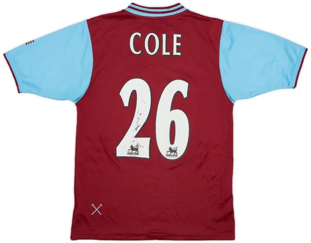 Fila 2001-03 West Ham Home Shirt Cole #26 - 6/10 - (XL.Boys)