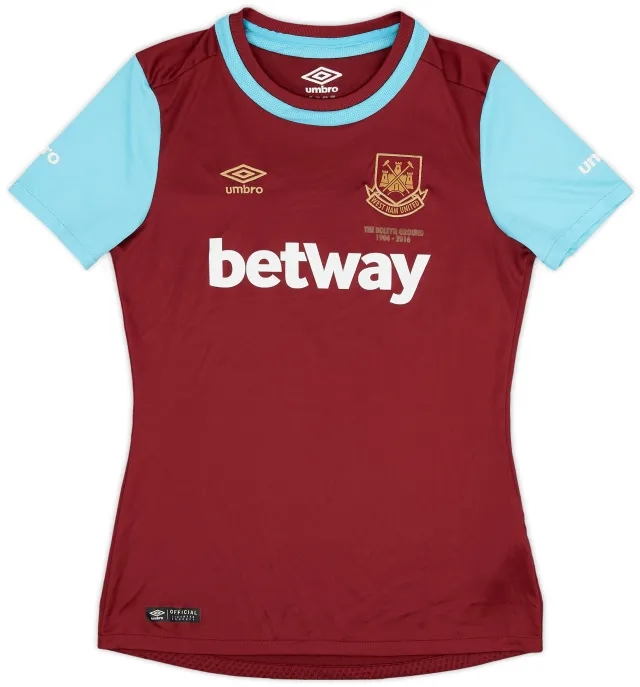 Umbro 2015-16 West Ham 'Boleyn' Home Shirt - 7/10 - (Women's S)