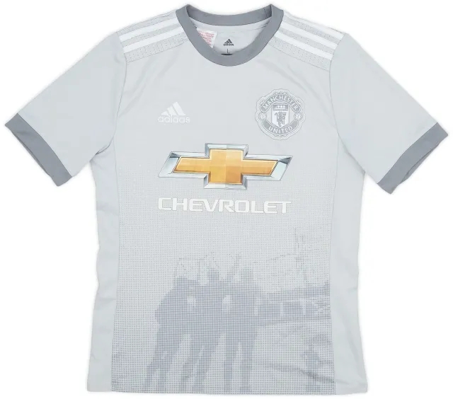 adidas 2017-18 Manchester United Third Shirt - 7/10 - (L.Boys)