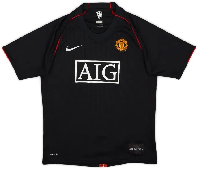 Nike 2007-08 Manchester United Away Shirt - 8/10 - (XL.Boys)