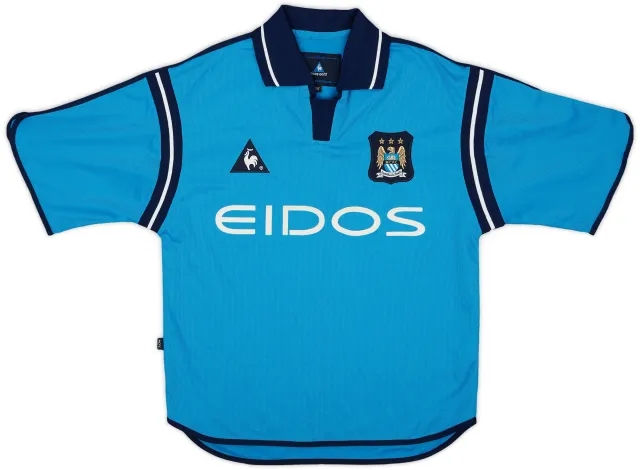 LeCoqSportif 2001-02 Manchester City Home Shirt - 8/10 - (S)