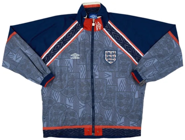 1994-96 England Umbro Track Jacket - 8/10 - (S)