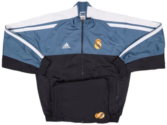 2001-02 Real Madrid adidas Tracksuit - 8/10 - (L)