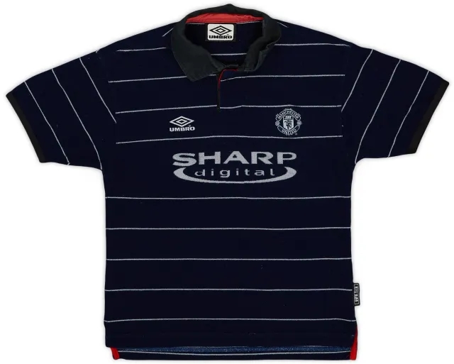 Umbro 1999-00 Manchester United Away Shirt - 7/10 - (S.Boys)