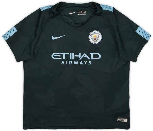 Nike 2017-18 Manchester City Third Shirt - 9/10 - (S.Boys)