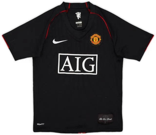 Nike 2007-08 Manchester United Away Shirt - 8/10 - (M.Boys)
