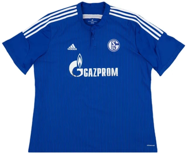 adidas 2014-16 Schalke Home Shirt - 5/10 - (3XL)