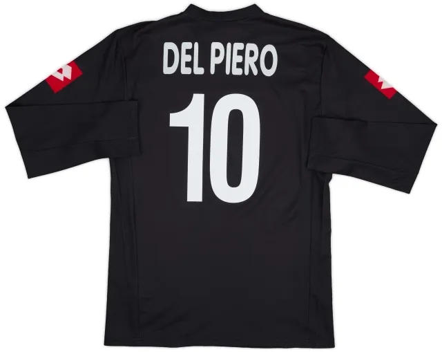 Lotto 2001-02 Juventus CL Home L/S Shirt Del Piero #10 - 9/10 - (XL)