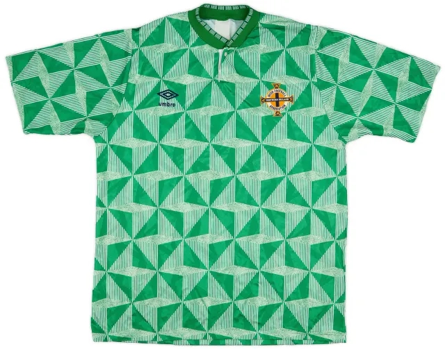 Umbro 1990-92 Northern Ireland Home Shirt - 7/10 - (L)