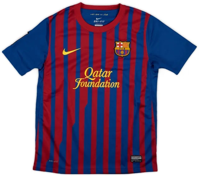 Nike 2011-12 Barcelona Home Shirt - 8/10 - (M.Boys)