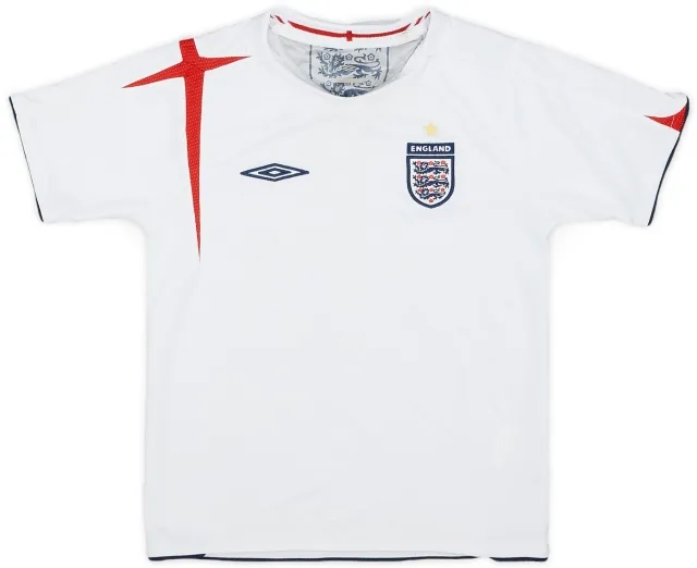 Umbro 2005-07 England Home Shirt - 6/10 - (6-7 Years)