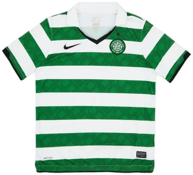 Nike 2010-12 Celtic Home Shirt - 7/10 - (L.Boys)