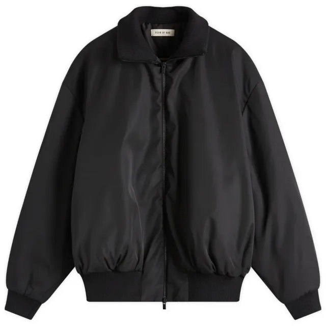Fear Of God Men's High Neck Bomber Jacket Black