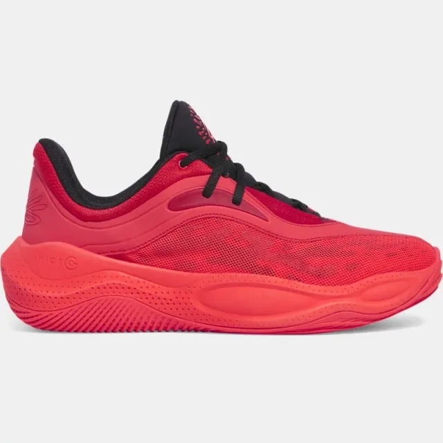 Under Armour Unisex Curry Splash 25 Basketball Shoes Red / Black / Racer Red 8