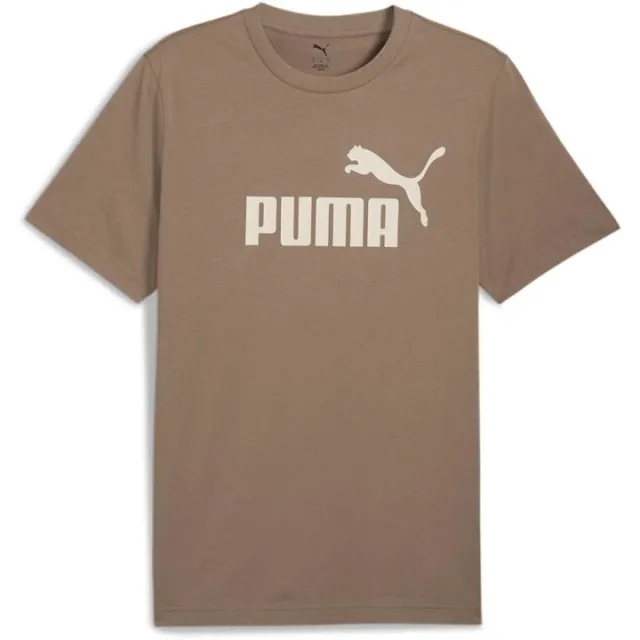PUMA Ess No. 1 Logo T-Shirt Men, Totally Taupe