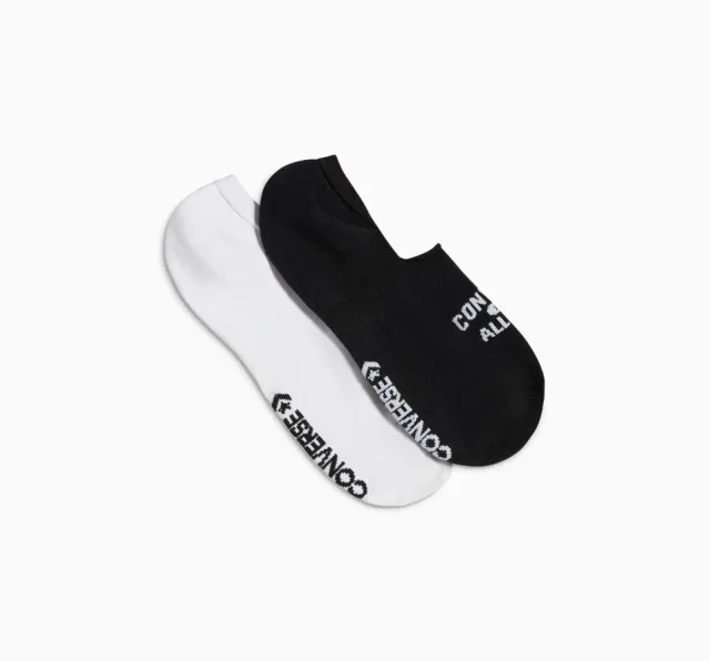 Converse 3-Pack All Star No-Show Socks - Black, White