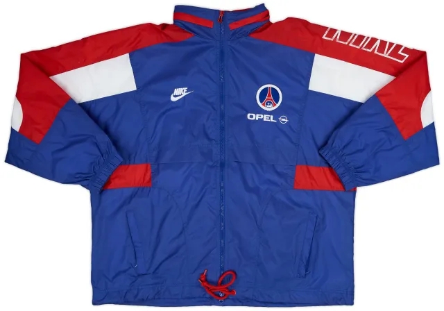 1996-97 Paris Saint-Germain Nike Hooded Rain Jacket - 6/10 - (XL)