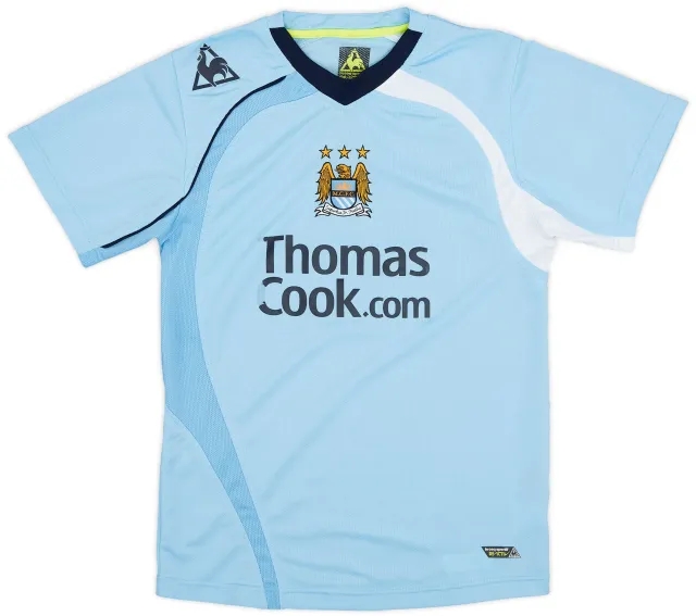 LeCoqSportif 2008-09 Manchester City Home Shirt - 5/10 - (S)