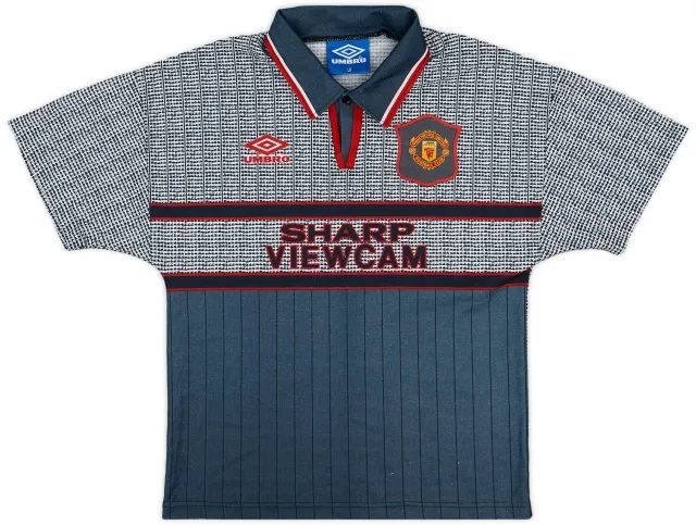 Umbro 1995-96 Manchester United Away Shirt - 7/10 - (L.Boys)