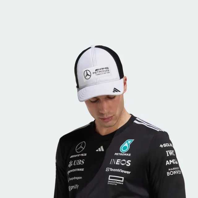 adidas MERCEDES - AMG PETRONAS FORMULA ONE TEAM SNAPBACK LOGO TRUCKER CAP