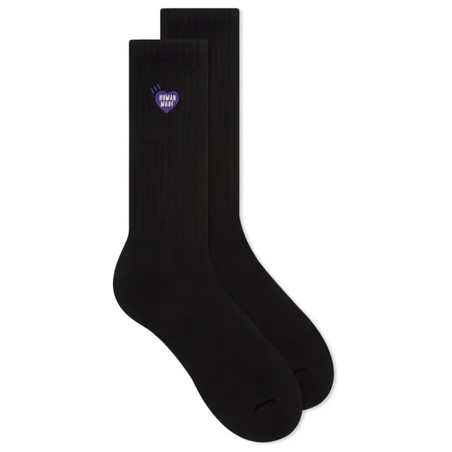 Human Made Men's Pile Heart Sock Black