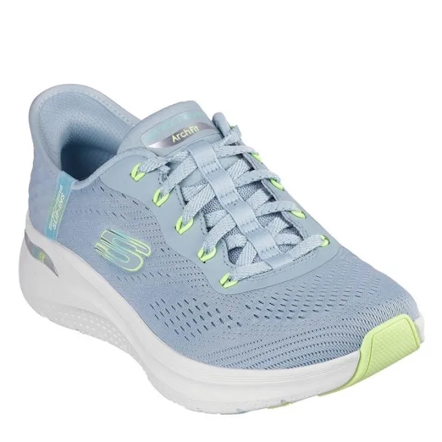 Skechers Women's Slip-ins: Arch Fit 2.0 - Easy Chic Sneaker in Blue/Lime