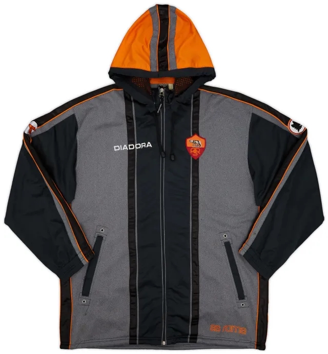 1998-00 Roma Diadora Zipped Hooded Top - 7/10 - (L)