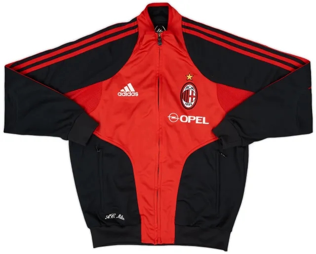 2005-06 AC Milan adidas Track Jacket - 8/10 - (XL.Boys)