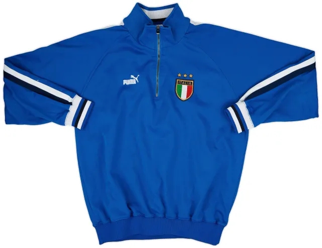 2003-04 Italy 1/4 Zip Puma Track Jacket - 8/10 - (XL)
