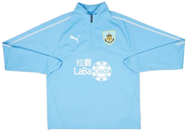 2018-19 Burnley Puma 1/4 Zip Drill Top - 10/10 - (L)