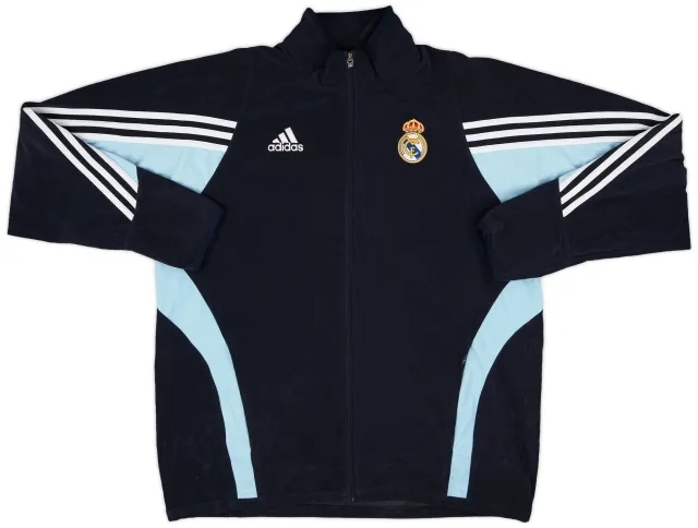2003-04 Real Madrid adidas Fleece Track Jacket - 9/10 - (L)