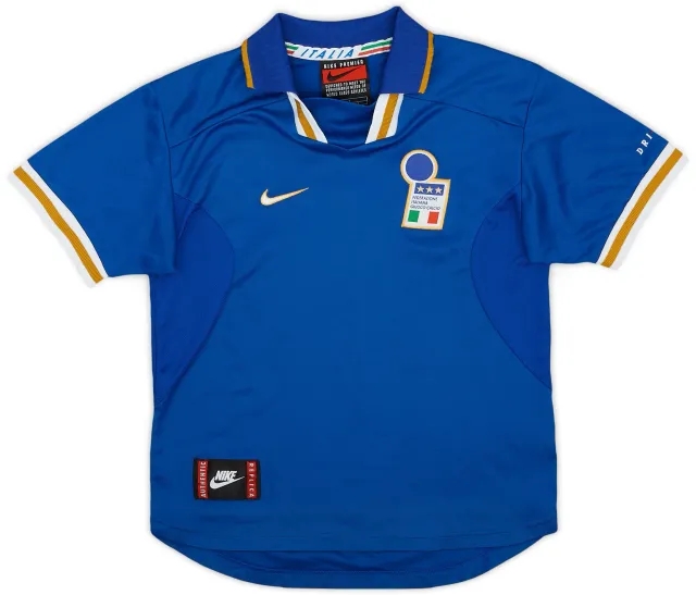 Nike 1996-97 Italy Home Shirt - 7/10 - (L.Boys)