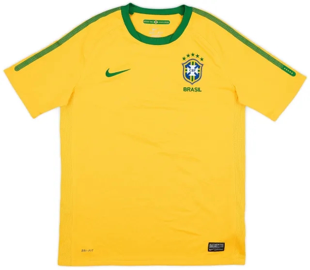 Nike 2010-11 Brazil Home Shirt - 8/10 - (XL.Boys)