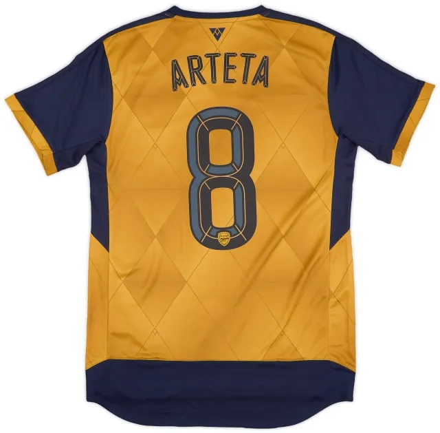 Puma 2015-16 Arsenal Away Shirt Arteta #8 (S)