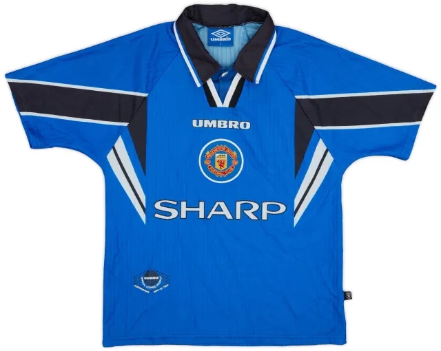 Umbro 1996-98 Manchester United Third Shirt - 8/10 - (Y)
