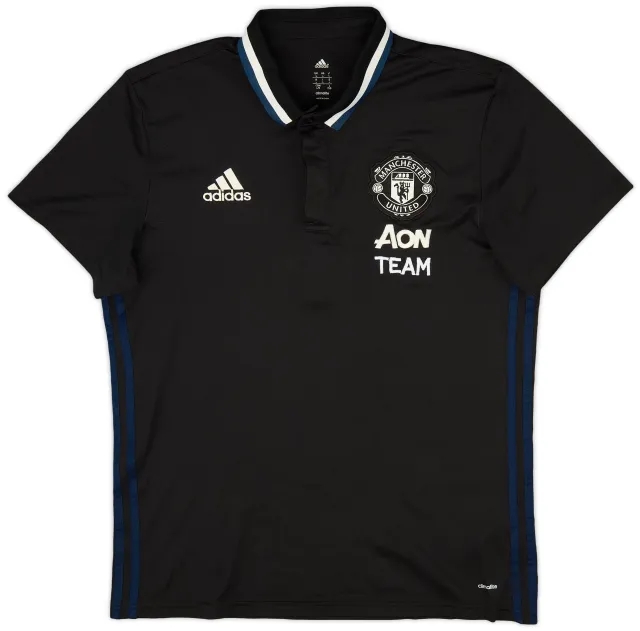 2018-19 Manchester United Team adidas Polo Shirt - 9/10 - (Women's L)