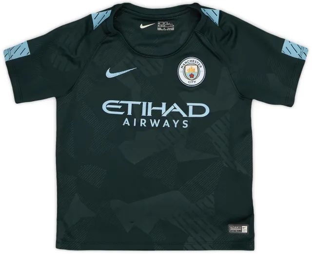 Nike 2017-18 Manchester City Third Shirt - 9/10 - (XS.Boys)