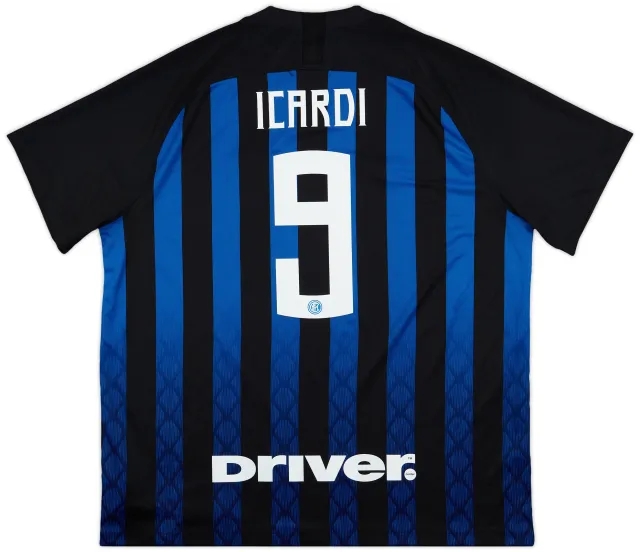 Nike 2018-19 Inter Milan Home Shirt Icardi #9 - 9/10 - (XXL)