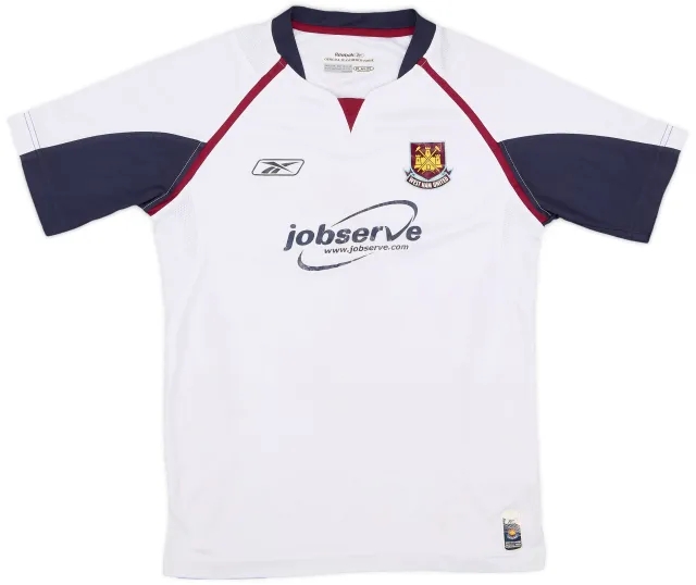 Reebok 2005-06 West Ham Away Shirt - 5/10 - (L.Boys)