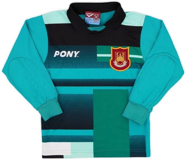 1997-98 West Ham GK Shirt - 8/10 - (S.Boys)