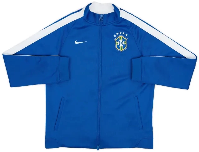 2014-15 Brazil Nike Track Jacket - 8/10 - (XL.Boys)