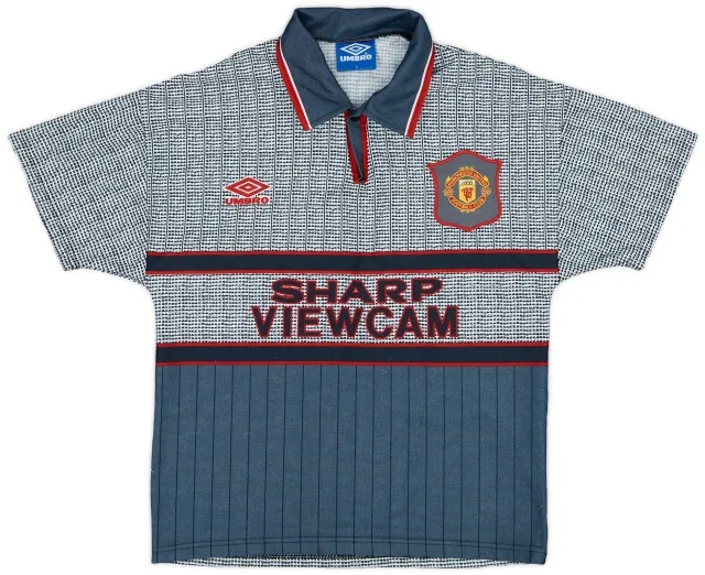 Umbro 1995-96 Manchester United Away Shirt - 8/10 - (Y)
