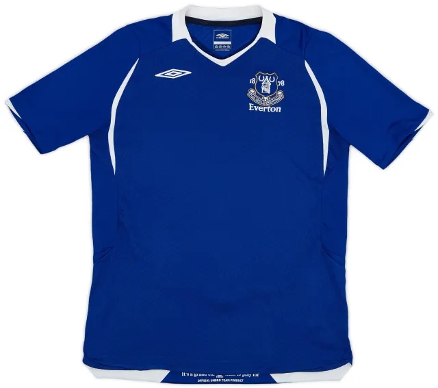 Umbro 2008-09 Everton Home Shirt - 8/10 - (L.Boys)