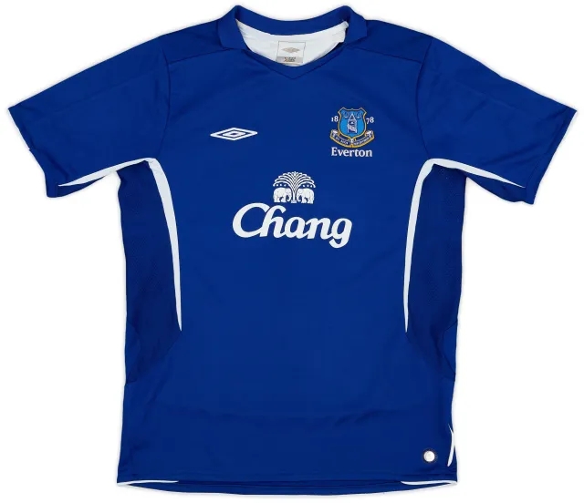 Umbro 2005-06 Everton Home Shirt - 7/10 - (XL.Boys)