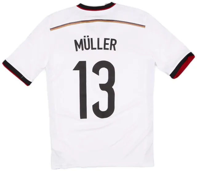 adidas 2014-15 Germany Home Shirt Muller #13 - 6/10 - (XL.Boys)
