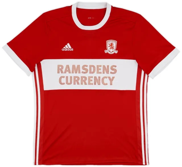 adidas 2017-18 Middlesbrough Home Shirt - 4/10 - (L)