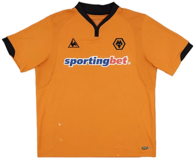 LeCoqSportif 2009-10 Wolves Home Shirt - 5/10 - (XXL)