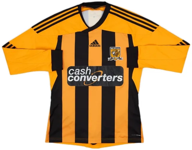 adidas 2013-14 Hull City Home L/S Shirt - 7/10 - (S)