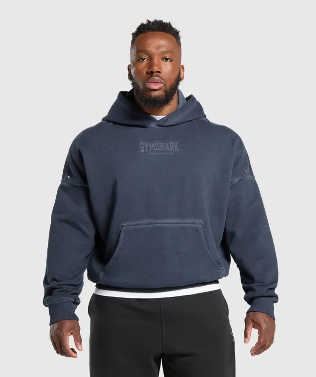 Gymshark Heavyweight Hoodie - Heavy Blue Wash